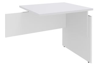 Retour direct pour Bureau INEO JET UP Bureau Vallée - Réglable en hauteur - L80 x H74/78/82 x P60 cm - Pieds Blanc/blanc - plateau blanc perle