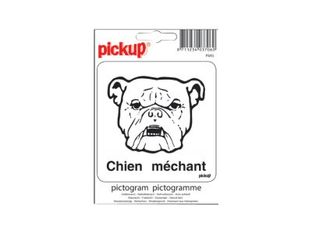 Pickup - Pictogramme - Chien méchant - 100 x 100 mm