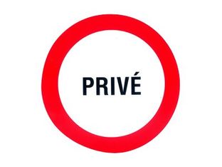 Pickup - Pictogramme rond - Privé - 180 mm