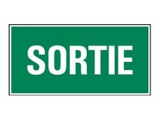 Pickup - Panneau de signalisation - 300 x 150 mm - Sortie