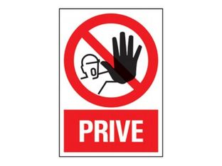 Pickup - Pictogramme - Privé - 230 x 330 mm