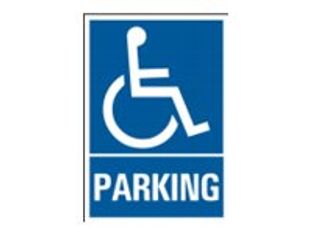Pickup - Plaque de signalisation - 230 x 330 mm - parking invalide