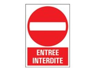 Pickup - Panneau Entrée interdite 1 - 230 x 330 mm