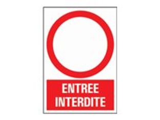 Pickup - Panneau Entrée interdite 2 - 230 x 330 mm