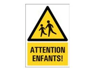 Pickup - Panneau Attention enfants ! - 230 x 330 mm