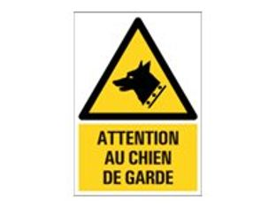Pickup - Panneau Attention aux chiens  - 230 x 330 mm