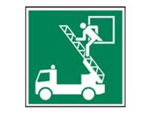 Pickup - Pictogramme - Fenêtre de secours - 150 x 150 mm