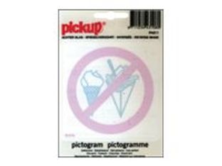 Pickup - Pictogramme inversé - Nourriture interdite - 100 mm