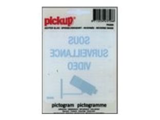 Pickup - Pictogramme inversé - Sous vidéo surveillance - 100 x 100 mm