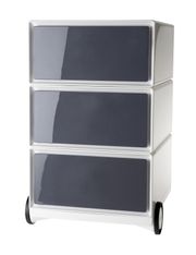 Caisson de bureau mobile EASYBOX - 3 tiroirs - Anthracite