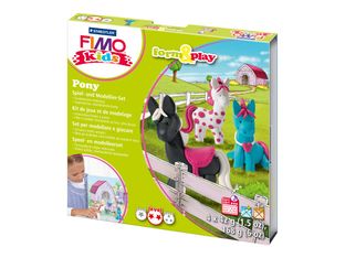 STAEDTLER FIMO kids form&play Pony - kit de pâte à modeler - Modèle Poney