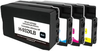 Cartouche remanufacturée HP 932XL/933XL - pack de 4 - noir, cyan, magenta, jaune - Uprint