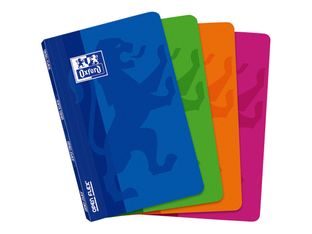 Oxford OpenFlex - Carnet 11 x 17 cm - 96 pages - petits carreaux (5x5 mm) - disponible dans différentes couleurs