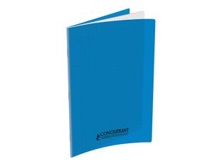 Conquérant Classique - Cahier polypro A4 (21x29,7cm) - 96 pages - grands carreaux (Seyes) - bleu