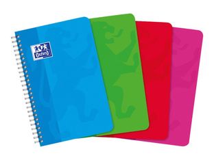 Oxford - Carnet à spirale 9 x 14 cm - 100 pages - petits carreaux (5x5 mm) - disponible dans différentes couleurs