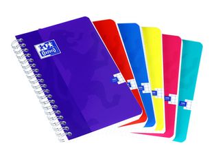 Oxford - Carnet à spirale 11 x 17 cm - 180 pages - petits carreaux (5x5 mm) - disponible dans différentes couleurs
