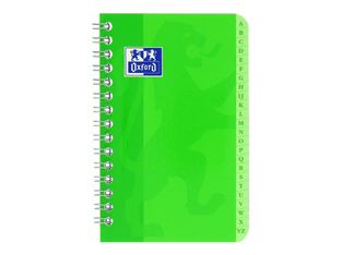 Oxford - Répertoire à spirale 9 x 14 cm - 100 pages - petits carreaux (5x5 mm) - disponible dans différentes couleurs