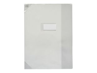 Oxford Strong Line - Protège cahier sans rabat - 24 x 32 cm - incolore translucide