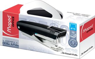 Maped - Agrafeuse de poche Essentials Pocket n°10 - capacité de 15 feuilles - agrafes n°10