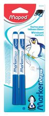 Maped Marker'Peps - Pack de 2 marqueurs effaçables - pointe fine - bleu