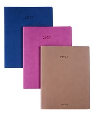 Agenda Colora Timing - 1 semaine sur 2 pages - 17 x 22 cm - disponible dans différentes couleurs - Brepols