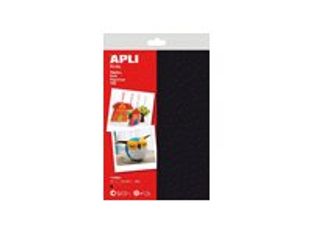 APLI kids - 10 feuilles feutrines - A4 (21 x 29,7 cm) - 10 feuilles - noir 