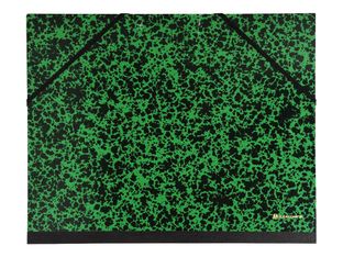 Exacompta - Carton à dessin à élastiques - 26 x 33 cm - vert