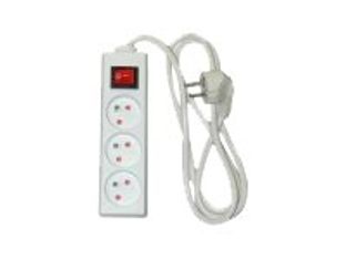 Multiprise avec interrupteur 3 prises - 1,5m