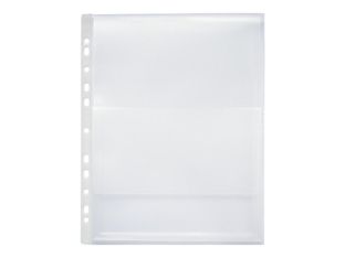 Oxford - 10 Pochettes perforées avec rabat et soufflet - A4 - pour 200 feuilles - 20/100