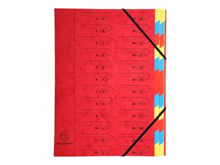 Exacompta Nature Future - Parapheur 24 compartiments - rouge