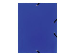 Exacompta - Chemise polypro à rabats - A4 - pour 150 feuilles - bleu opaque