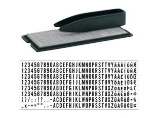 Trodat - Police de caractères pour tampon à composer soi-même