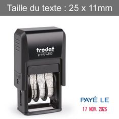 Trodat - Tampon Dateur Printy 4850 - "Payé le"