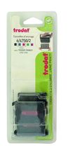 Trodat - 3 Encriers bicolores 6/4750 recharges pour tampon Printy 4755 - bleu/rouge