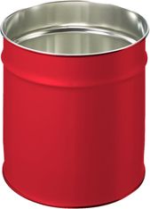 Pierre Henry - Corbeille à papier 12L - métal - rouge