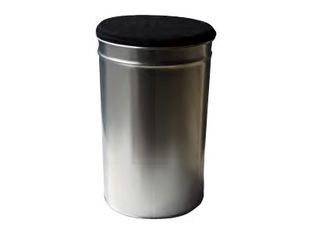 Pierre Henry - Poubelle pouf 33L - métal - aluminium