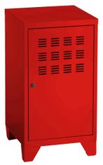 Casier de bureau avec pieds - 74 x 40 x 40 cm - rouge