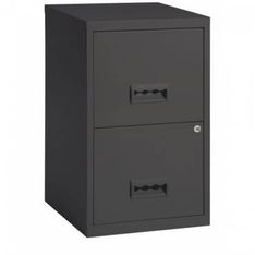 Classeur 2 tiroirs pour dossiers suspendus - 68 x 42 x 54 cm - anthracite