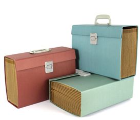 Pierre Henry - Classeur ménager (valisette trieur) 20 onglets - disponible dans différentes couleurs