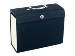 Pierre Henry VIP - Classeur ménager tissu (valisette trieur) 20 onglets - noir