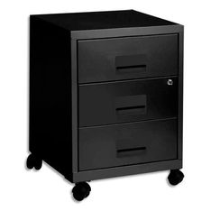 Caisson mobile - 3 tiroirs - noir