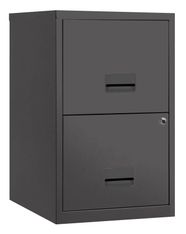 Classeur 2 tiroirs pour dossiers suspendus - 66 x 40 x 40 cm - anthracite