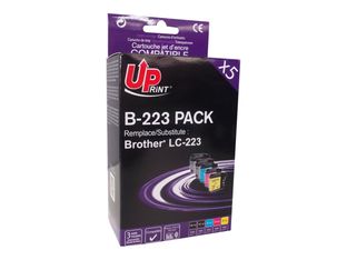 Pack  cartuchos compatibles.  brother uprint  lc223