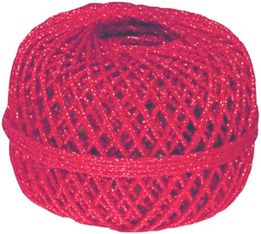 Maildor - Pelote de fil (Ficelle) 20 m - rouge métallisé