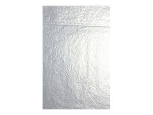 Clairefontaine - 4 feuilles pliées de papier de soie - 50 x 75 cm - argent métallisé