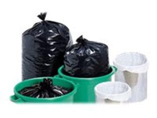 Carton Plus - 100 Sacs poubelle noir 130L - 45 microns (4 rouleaux de 25 sacs)