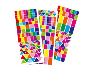 Oberthur Petit Format - 323 gommettes - géométriques vives