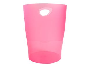 Exacompta Ecobin - Corbeille à papier 15L - framboise translucide