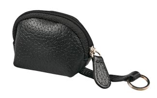 Quo Vadis - Mini porte-clés/porte-monnaie - Goya - Noir - 7,5x4x7 cm - Cuir pleine fleur de vachette