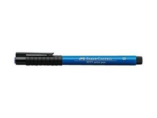 Faber-Castell PITT artist - Feutre pinceau à pointe souple - permanent - bleu phtalo - encre à l'eau - 2 mm